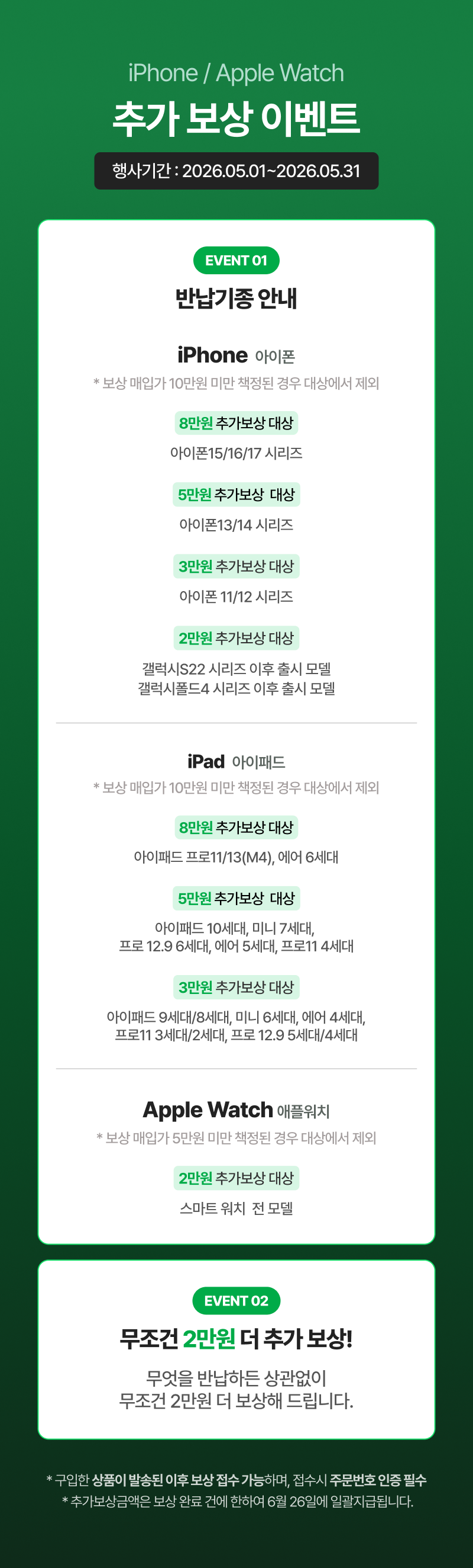 Apple Trade in 안정한 중고폰 보상판매